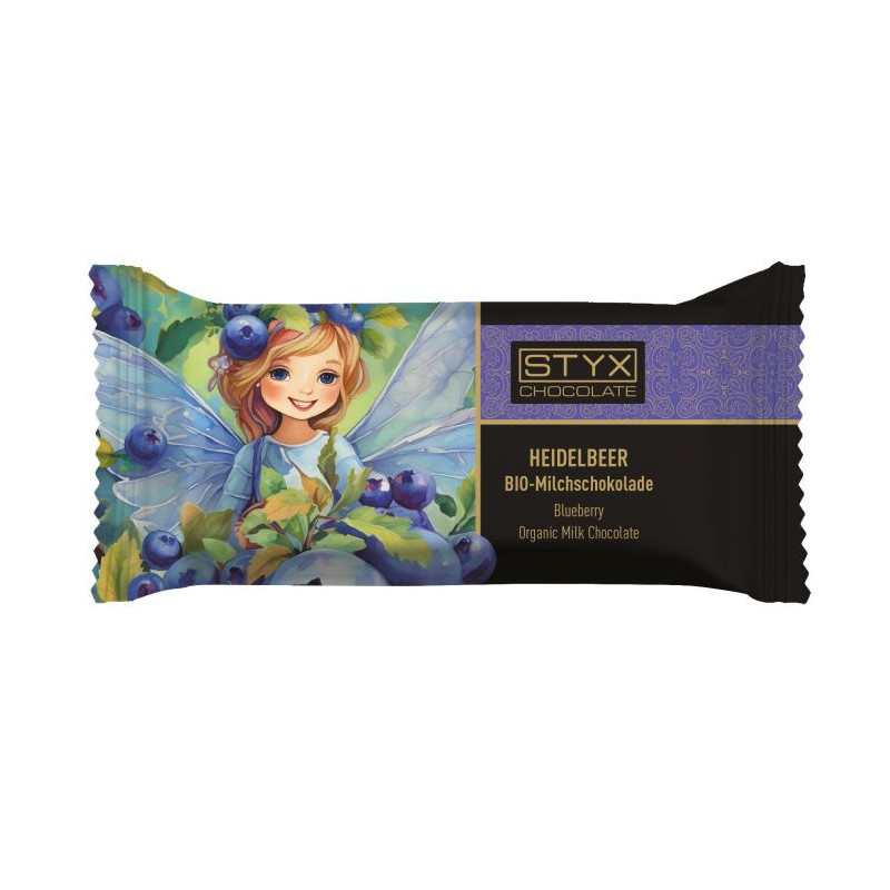 Bio-Milchschokolade Heidelbeer