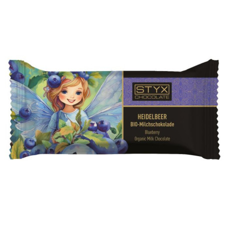 Bio-Milchschokolade Heidelbeer