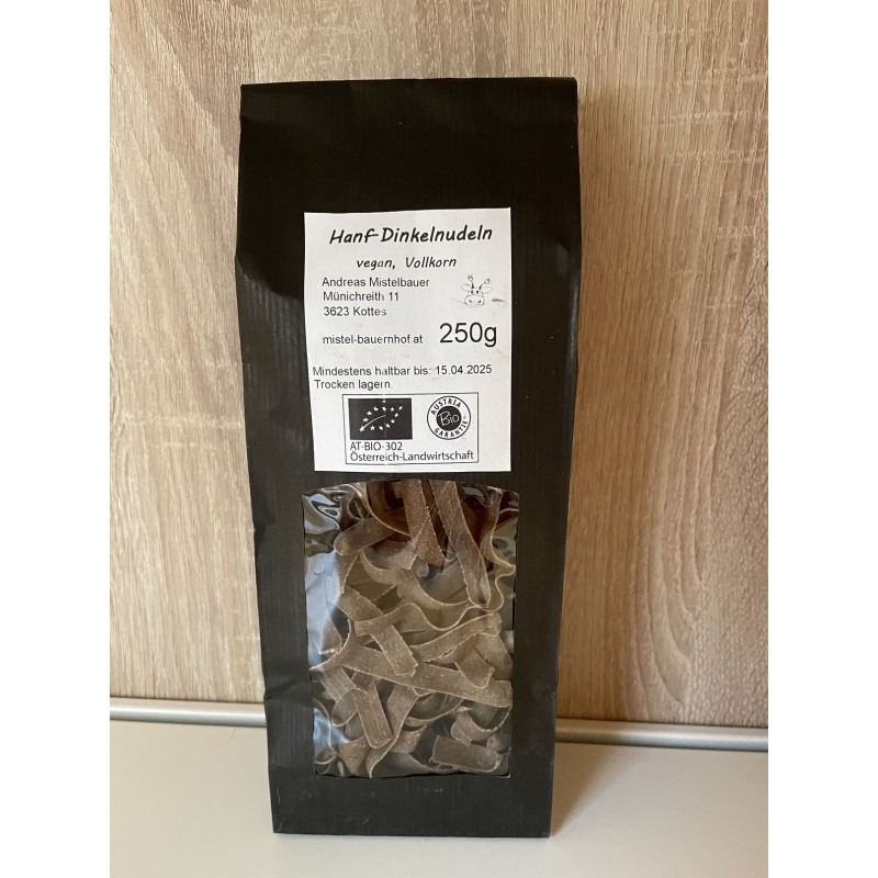 Hanf-Dinkelnudeln, Band, 250g