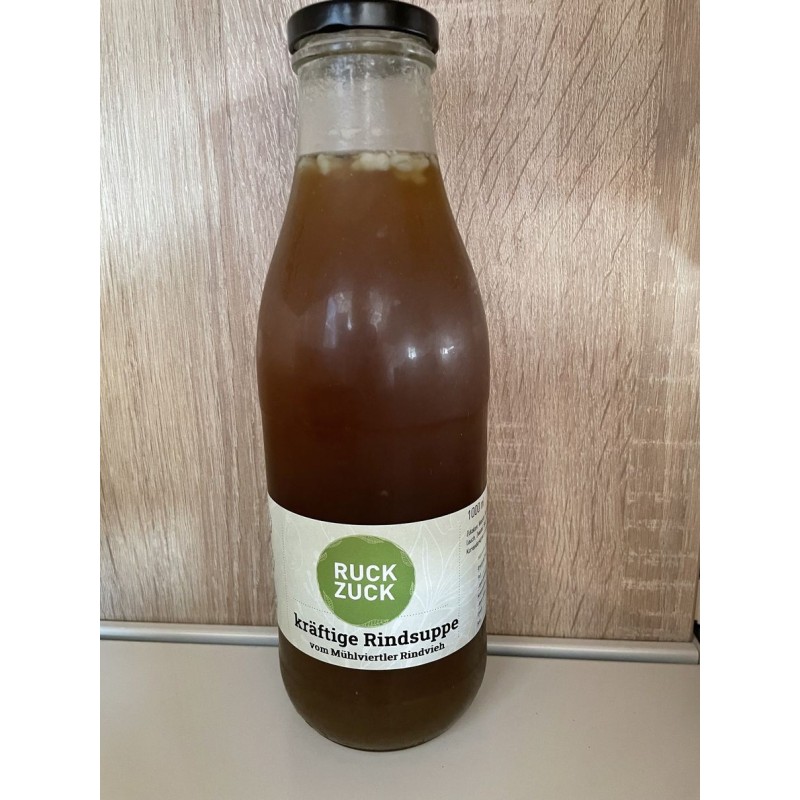 Kräftige Rindsuppe Ruck Zuck