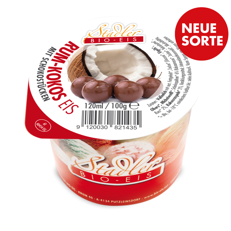Kuhmilcheis 500ml -Rum /Kokos