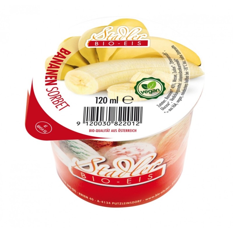 Sorbet Vegan 120ml - Banane