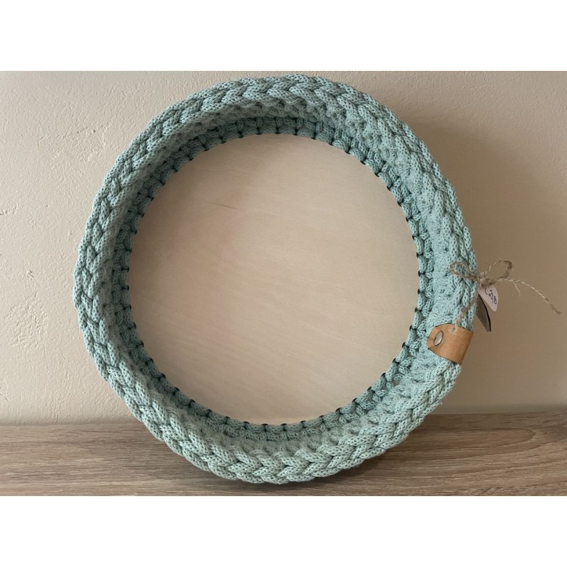 Dekokorb mit Holzboden  23 cm