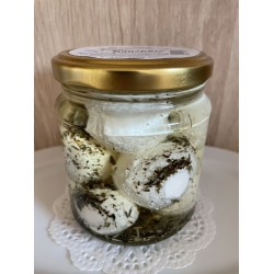 Joghurtkäsekugerl in Öl, würzig