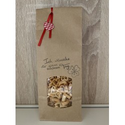 Herzerl orange-weiß