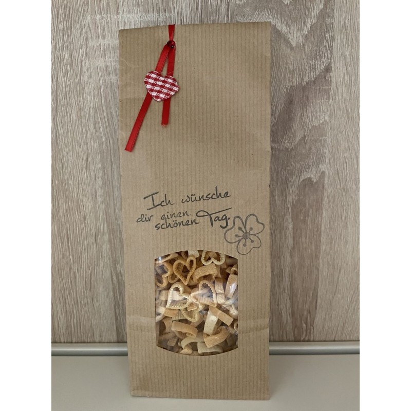 Herzerl orange-weiß