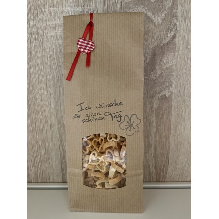 Herzerl orange-weiß