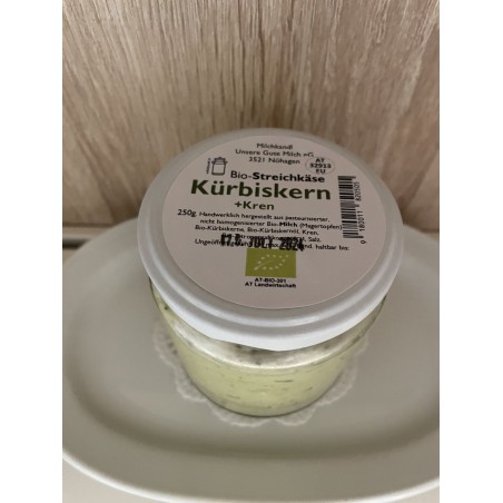 Streichkäse Kürbiskern+Kren inkl. Pfand