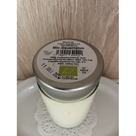 Bio Sauerrahm min. 15% 0,2L inkl. Pfand