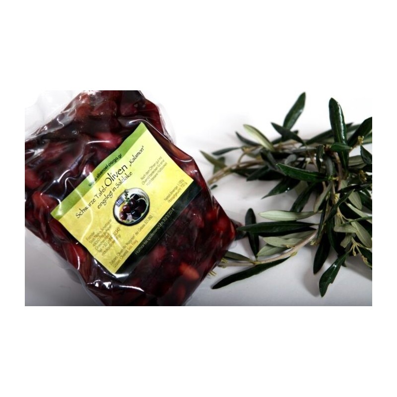 Dunkle Kalamon Oliven 250g